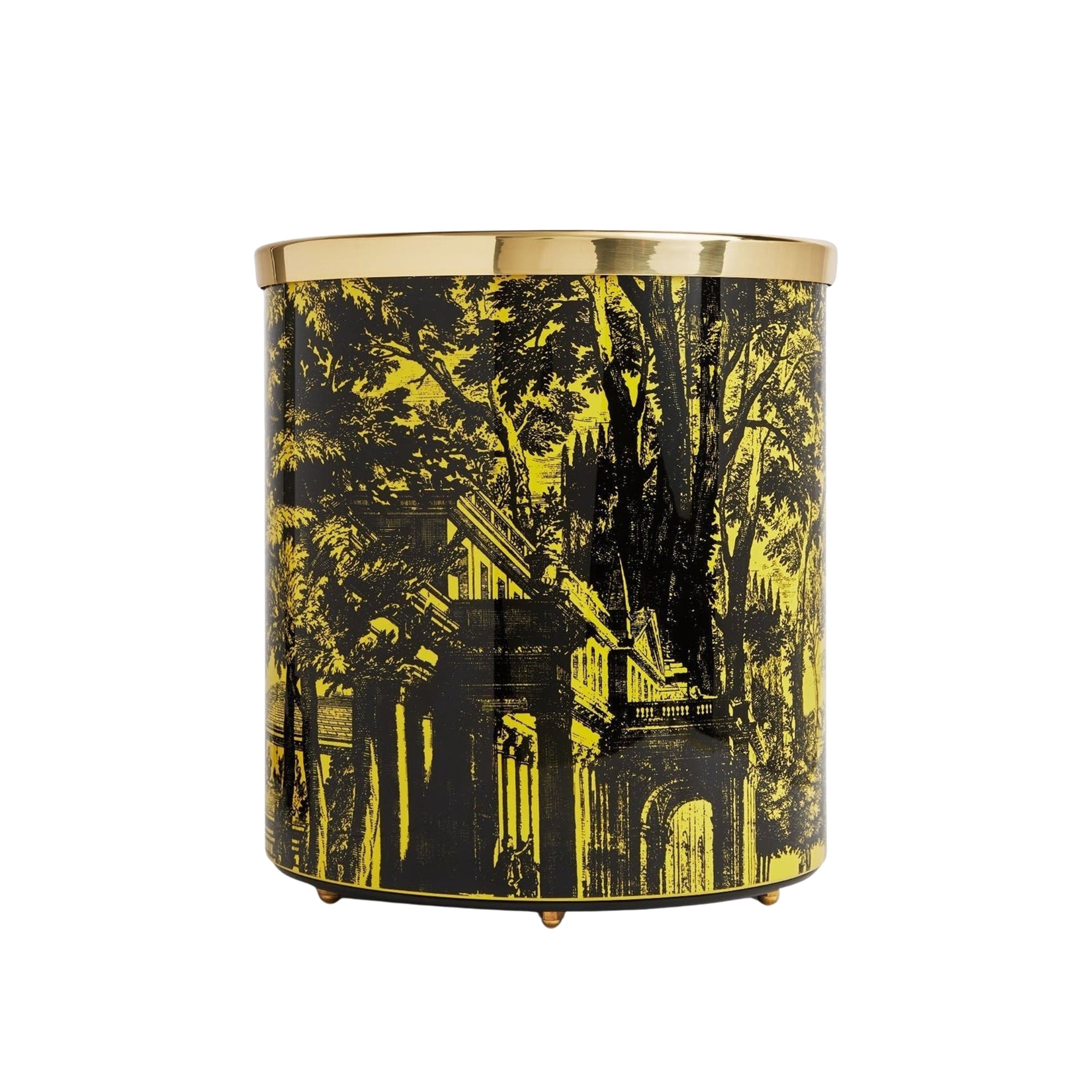 Giardino Settecentesco wastepaper basket - Black & Yellow
