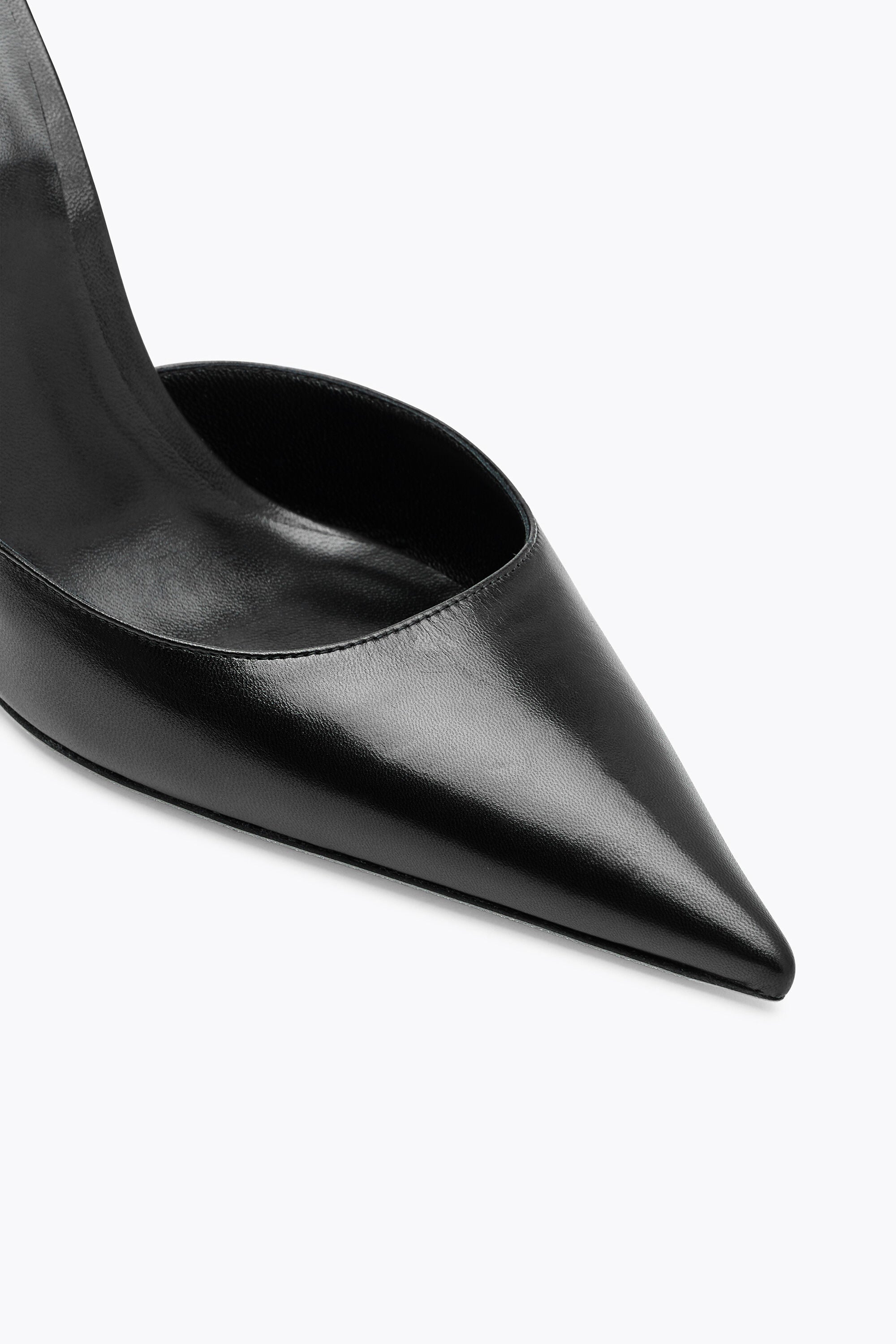 Slingbacks Cleopatra 105 en cuir - Nero & Silver