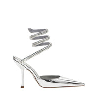 Slingbacks Cleopatra 105 à strass en cuir - Argento & Shade