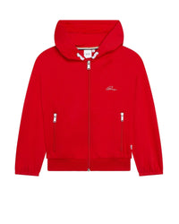 Cardigan à capuche en double jersey - Rouille
