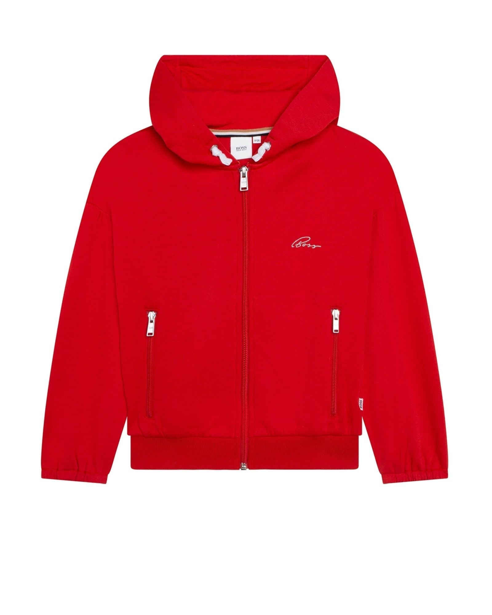 Cardigan à capuche en double jersey - Rouille