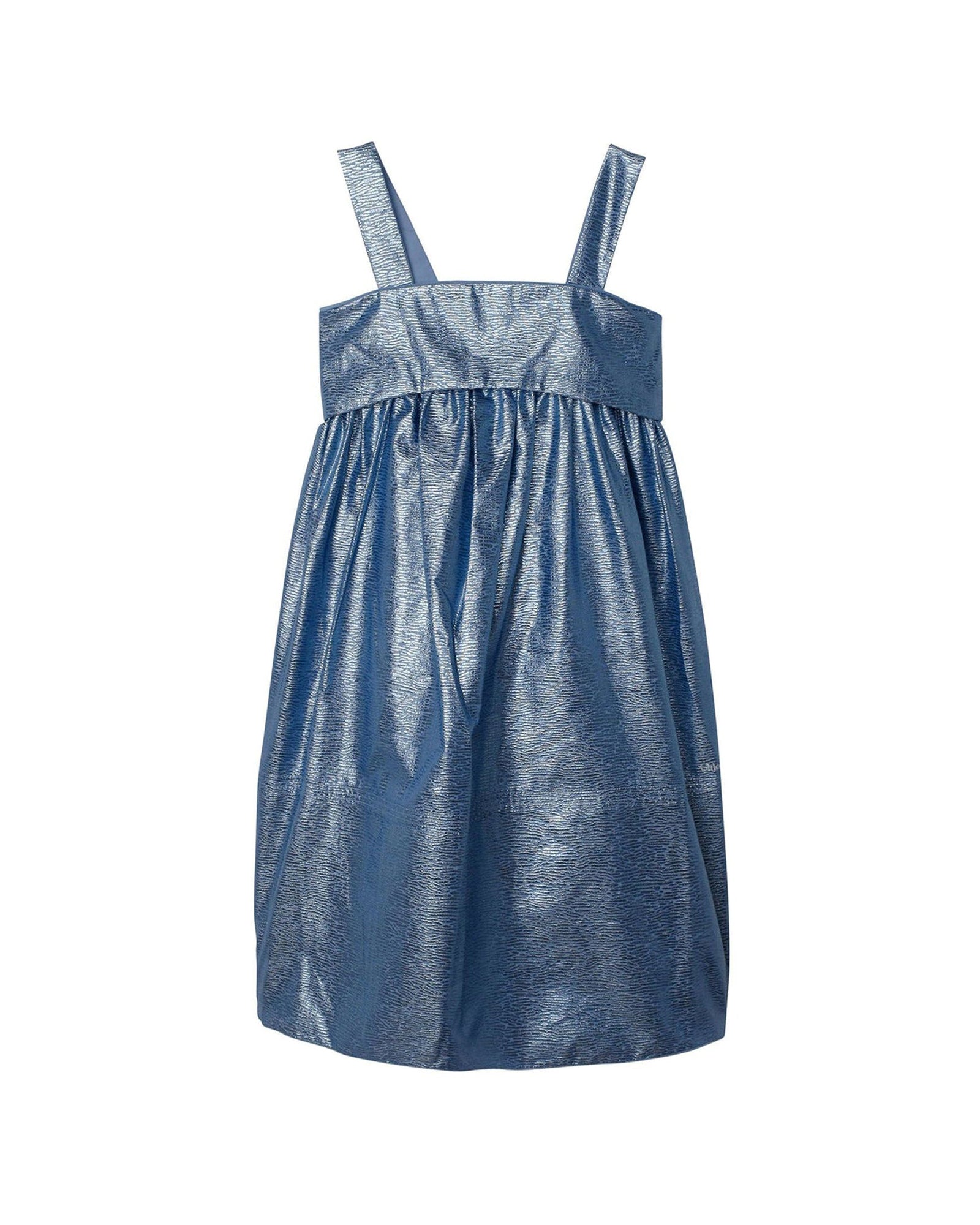 Robe couture en tissu lamé jacquard - Glace