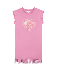Robe sans manche Love - Cyclamen