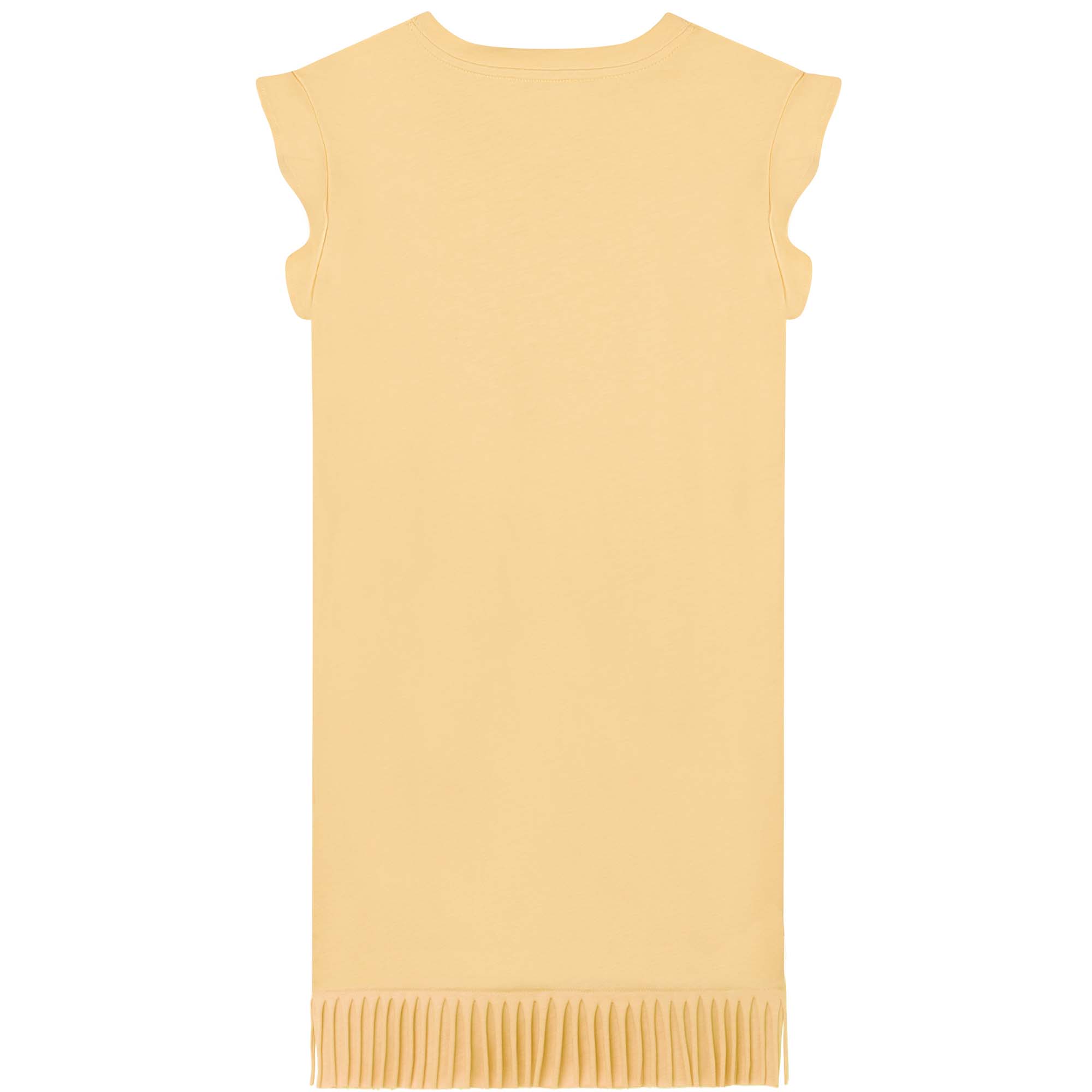 Ruffled dress - Pale yellow