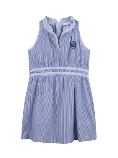 CHLOÉ Robe avec jeux de rayures contrastées -  Rayure Bleu