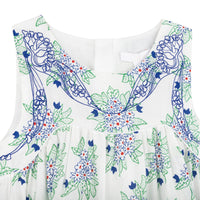 Robe Chloé en soie mélangée - Bleu Vert