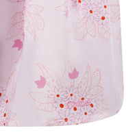 Mixed silk dress - Red rose