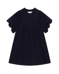 Robe en coton gratté - Bleu Amiral