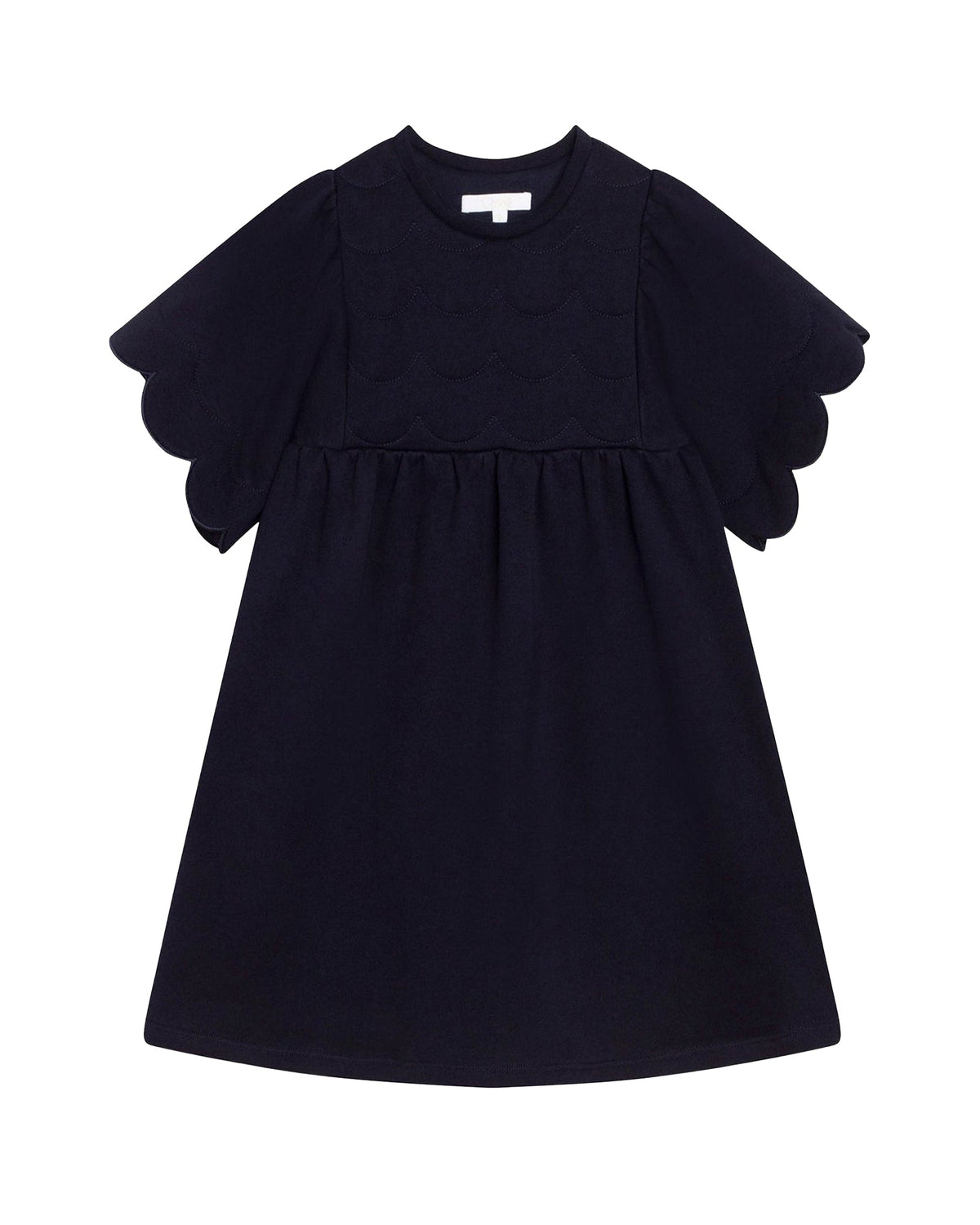 Robe en coton gratté - Bleu Amiral