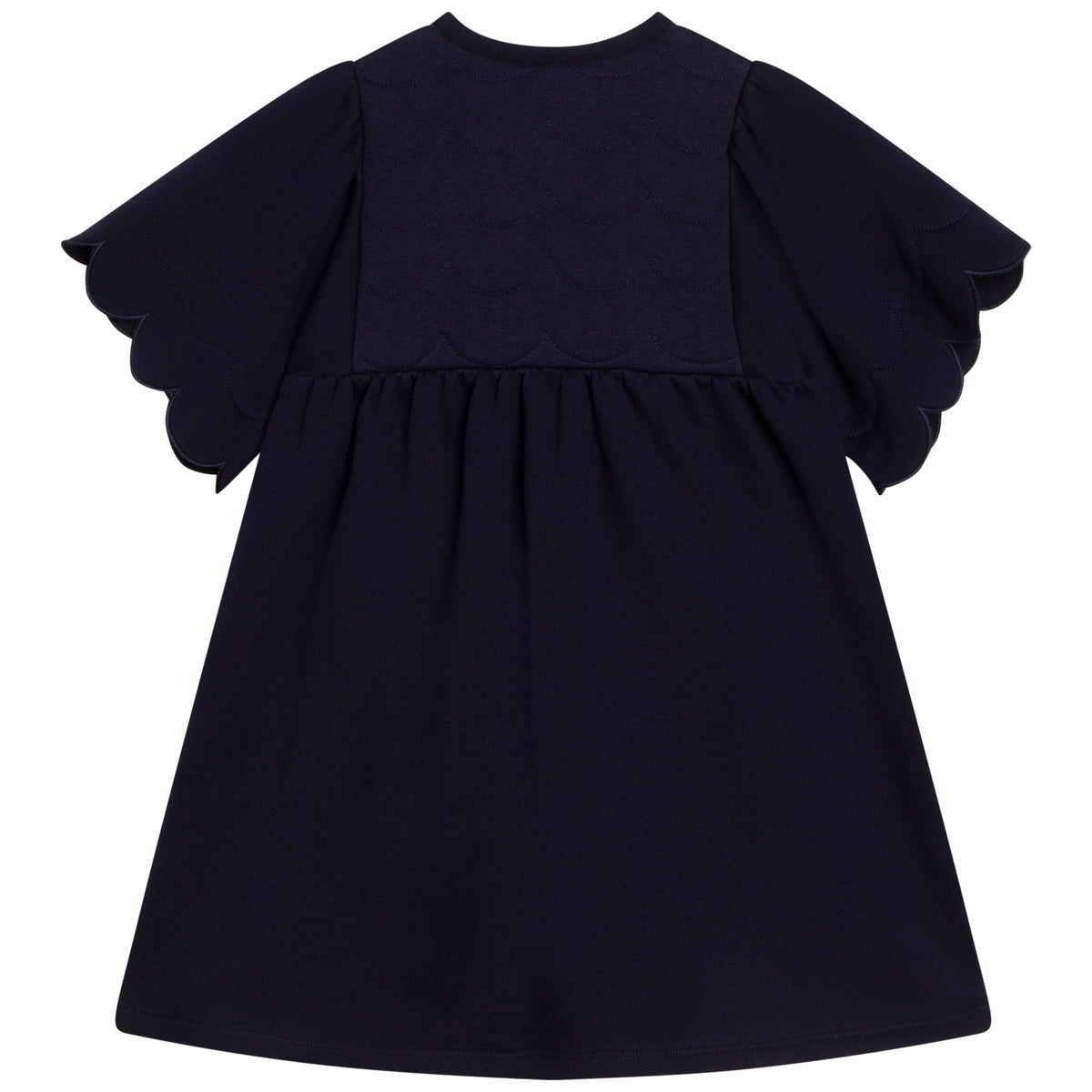 Robe en coton gratté - Bleu Amiral