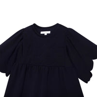 Robe en coton gratté - Bleu Amiral