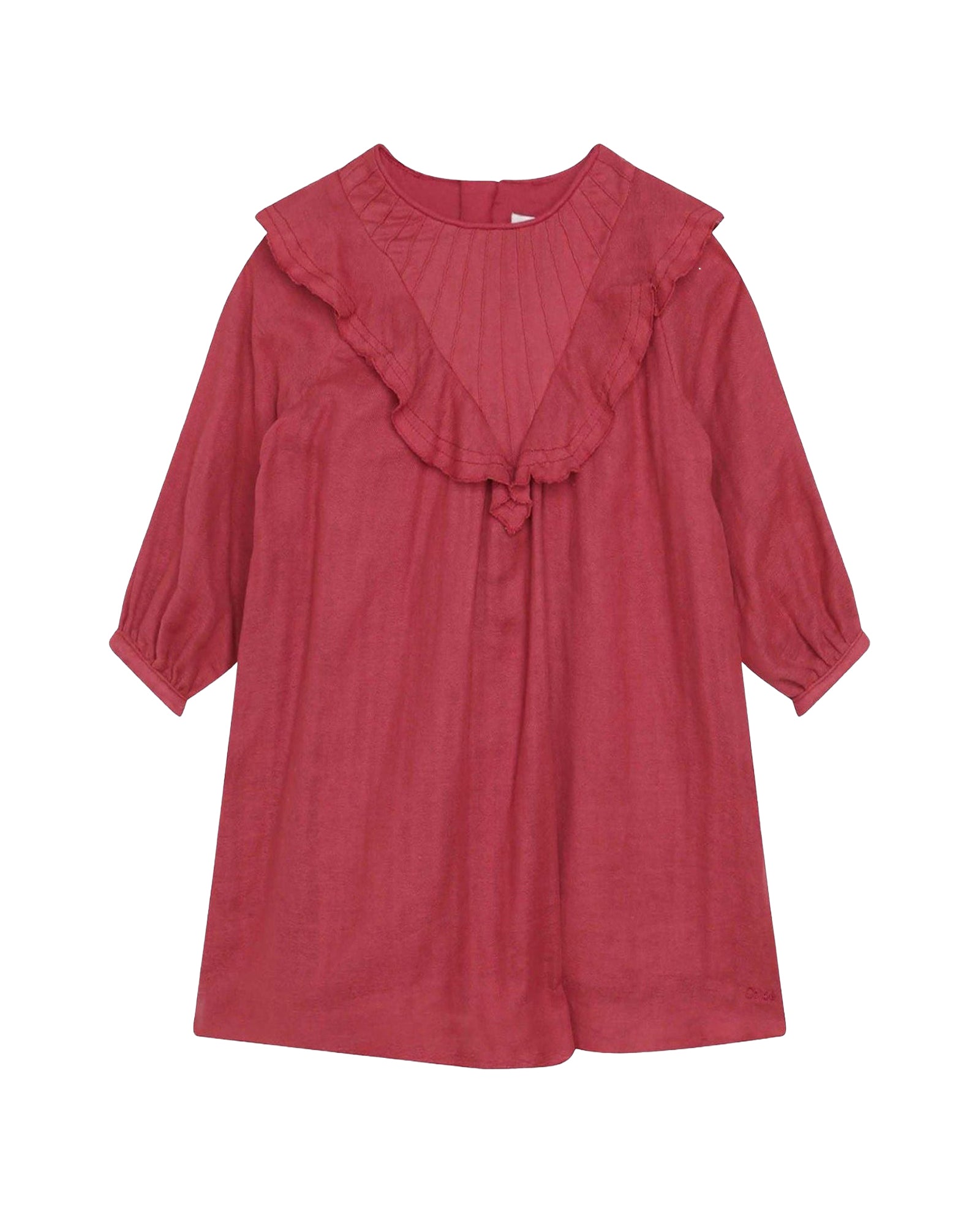 Robe de cérémonie à manches longues en gaze de coton - Begonia