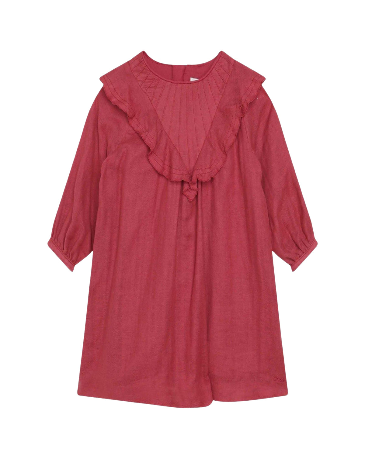 Robe de cérémonie manches longues en gaze de coton - Begonia