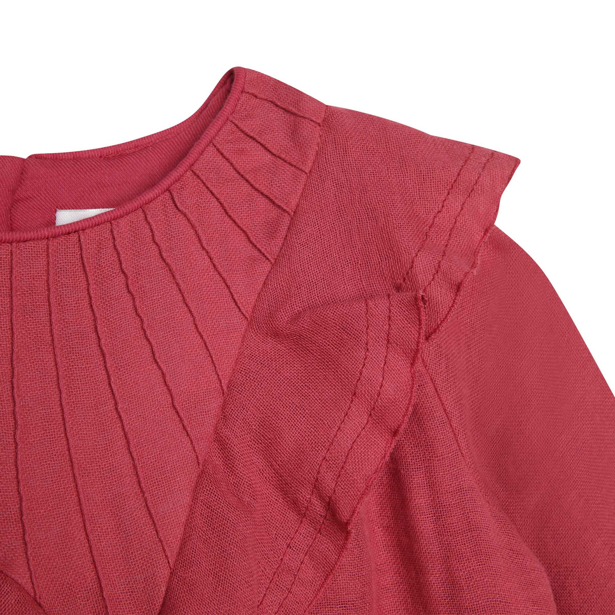 Robe de cérémonie manches longues en gaze de coton - Begonia