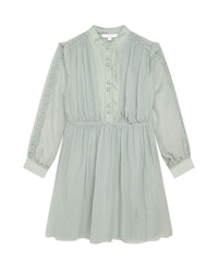 Robe de cérémonie en crépon de soie - Jade