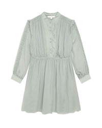 Robe de cérémonie en crépon de soie - Jade