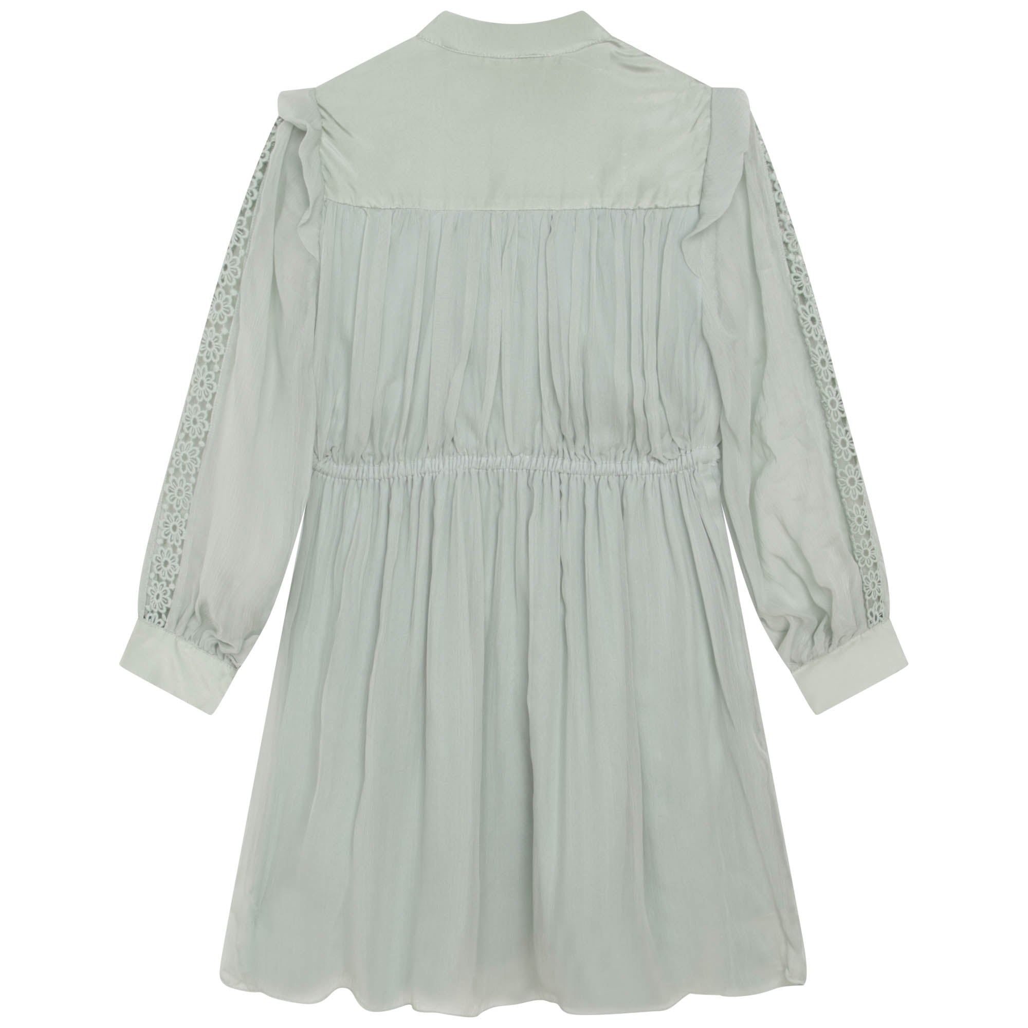 Robe de cérémonie en crépon de soie - Jade