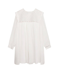 Robe de cérémonie en crêpe de soie - Offwhite