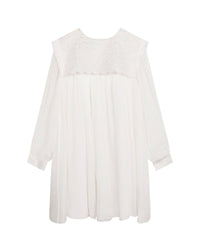 Robe de cérémonie en crêpe de soie - Offwhite
