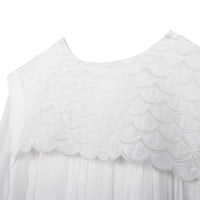 Robe de cérémonie en crêpe de soie - Offwhite