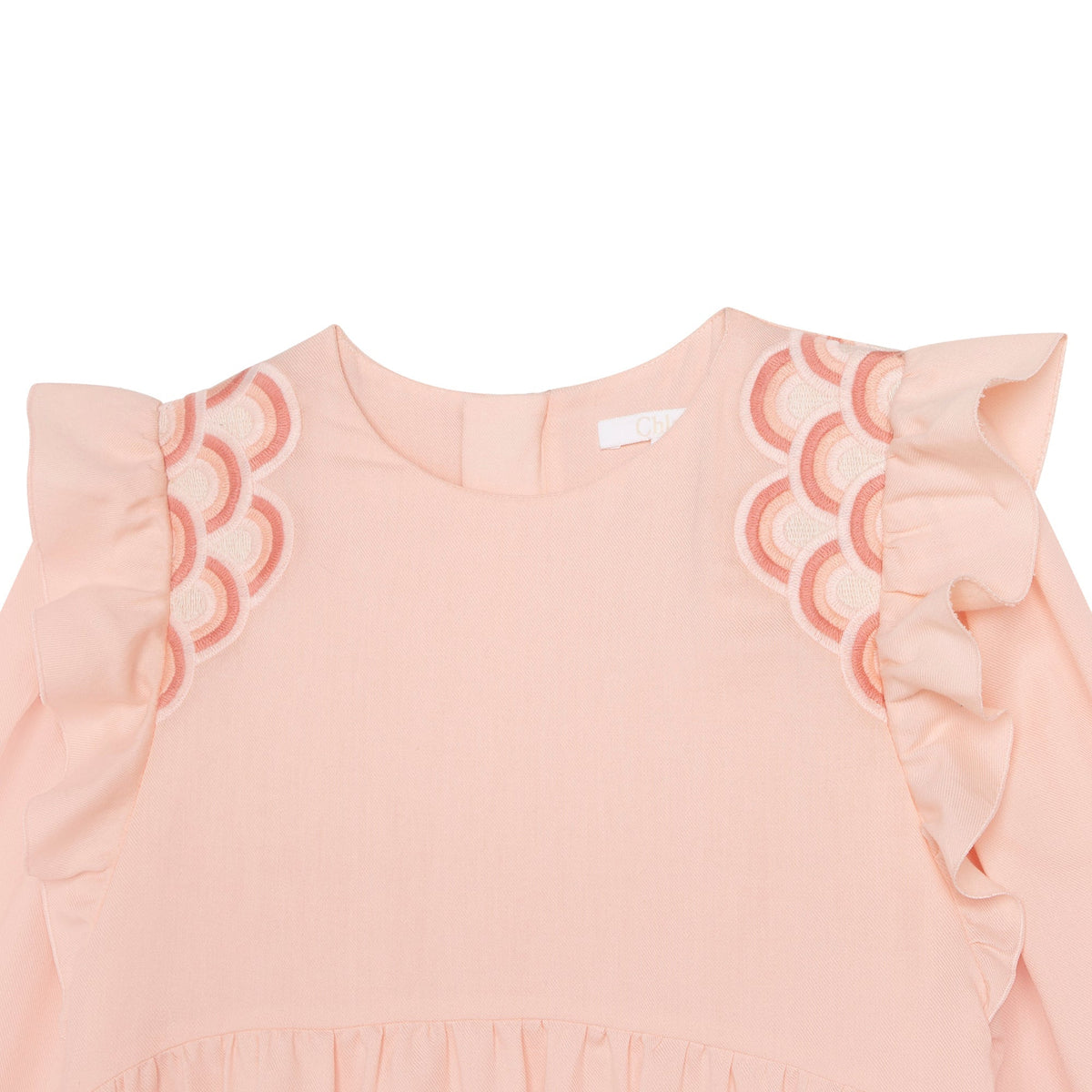 Robe manches longues en sergé - Bois de Rose