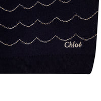 Long-sleeved knitted turtleneck dress - Bleu Amiral