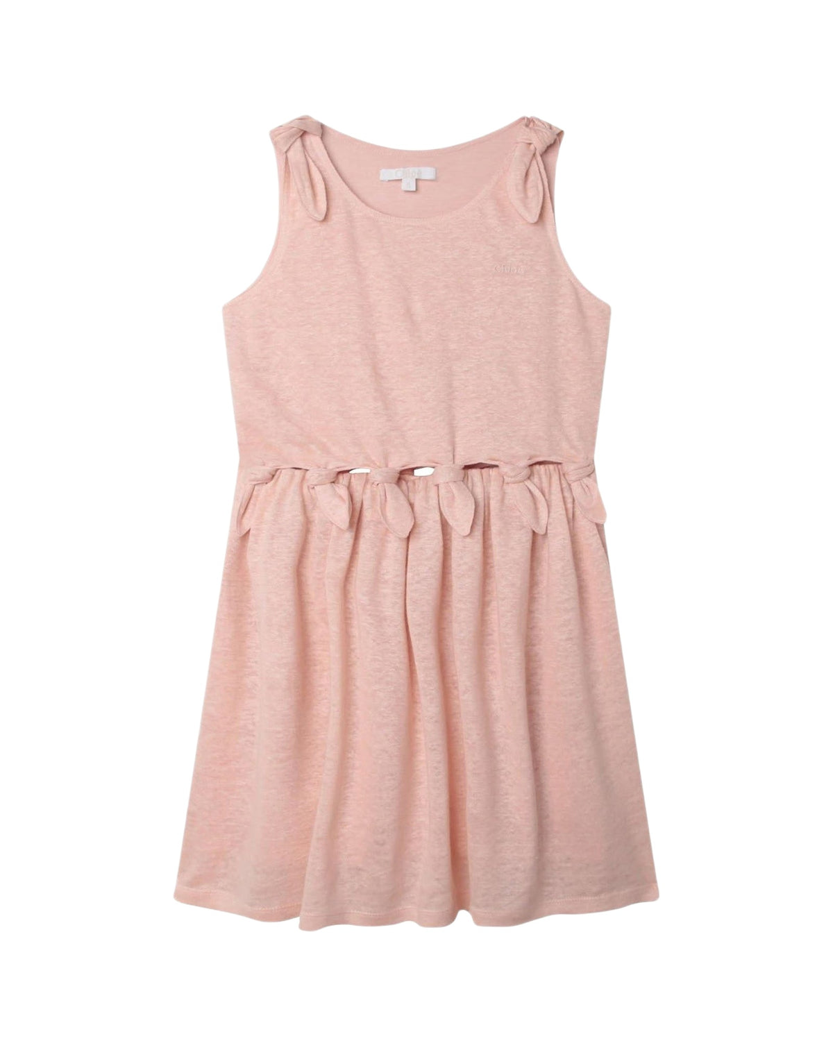 Robe longue à bretelles lin - Bois de Rose