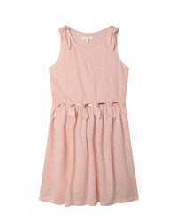 Robe longue à bretelles lin - Bois de Rose