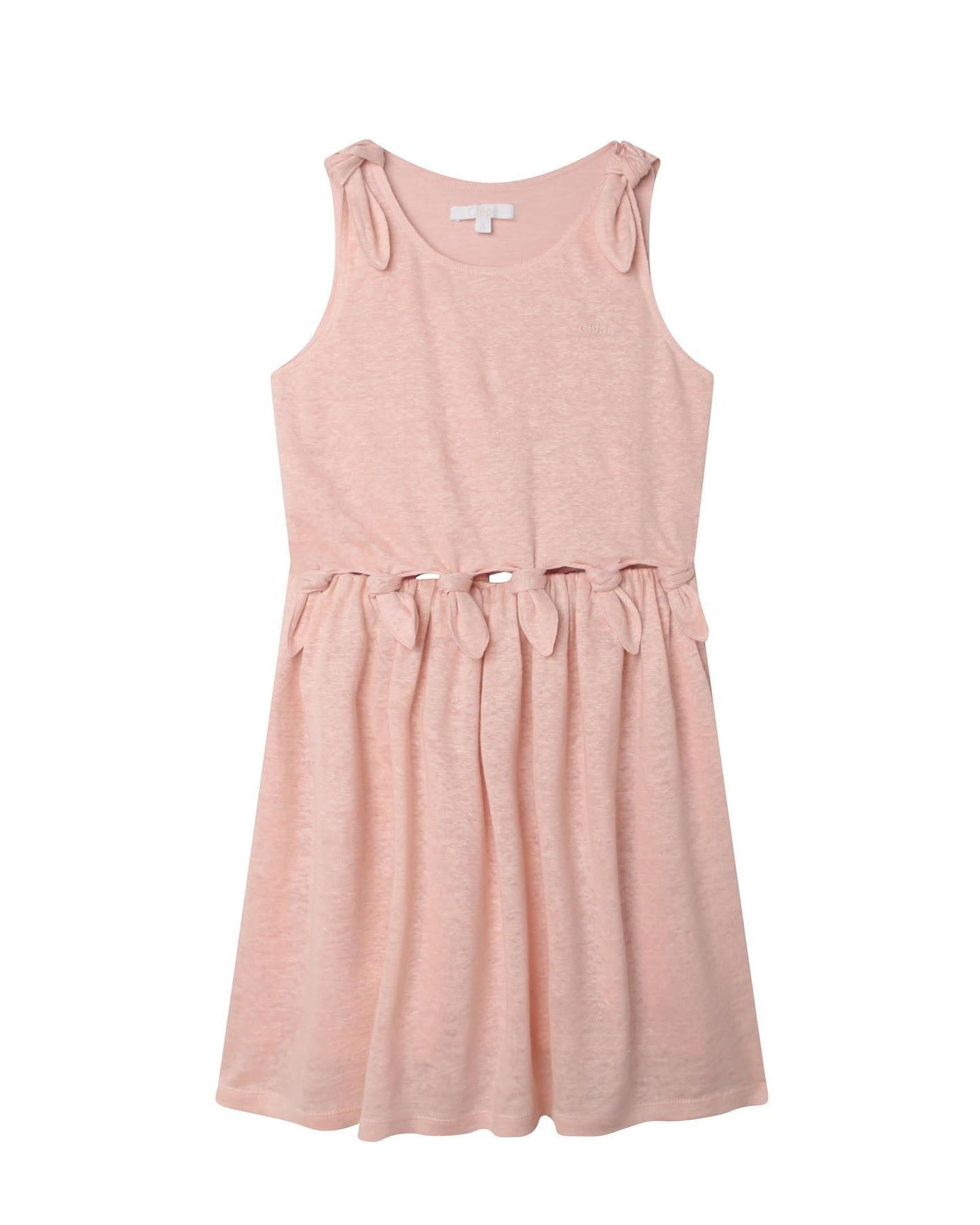 Robe longue à bretelles lin - Bois de Rose