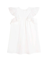 Robe fluide à volants - Offwhite