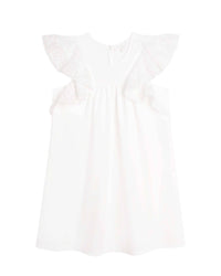 Robe fluide à volants - Offwhite