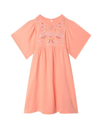 Robe détails fleurs - Light Peach