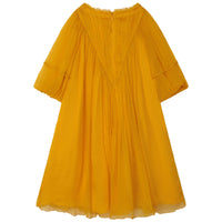 Robe de cérémonie en soie froissée - Yellowed