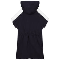 Robe à capuche et manches courtes - Bleu Amiral