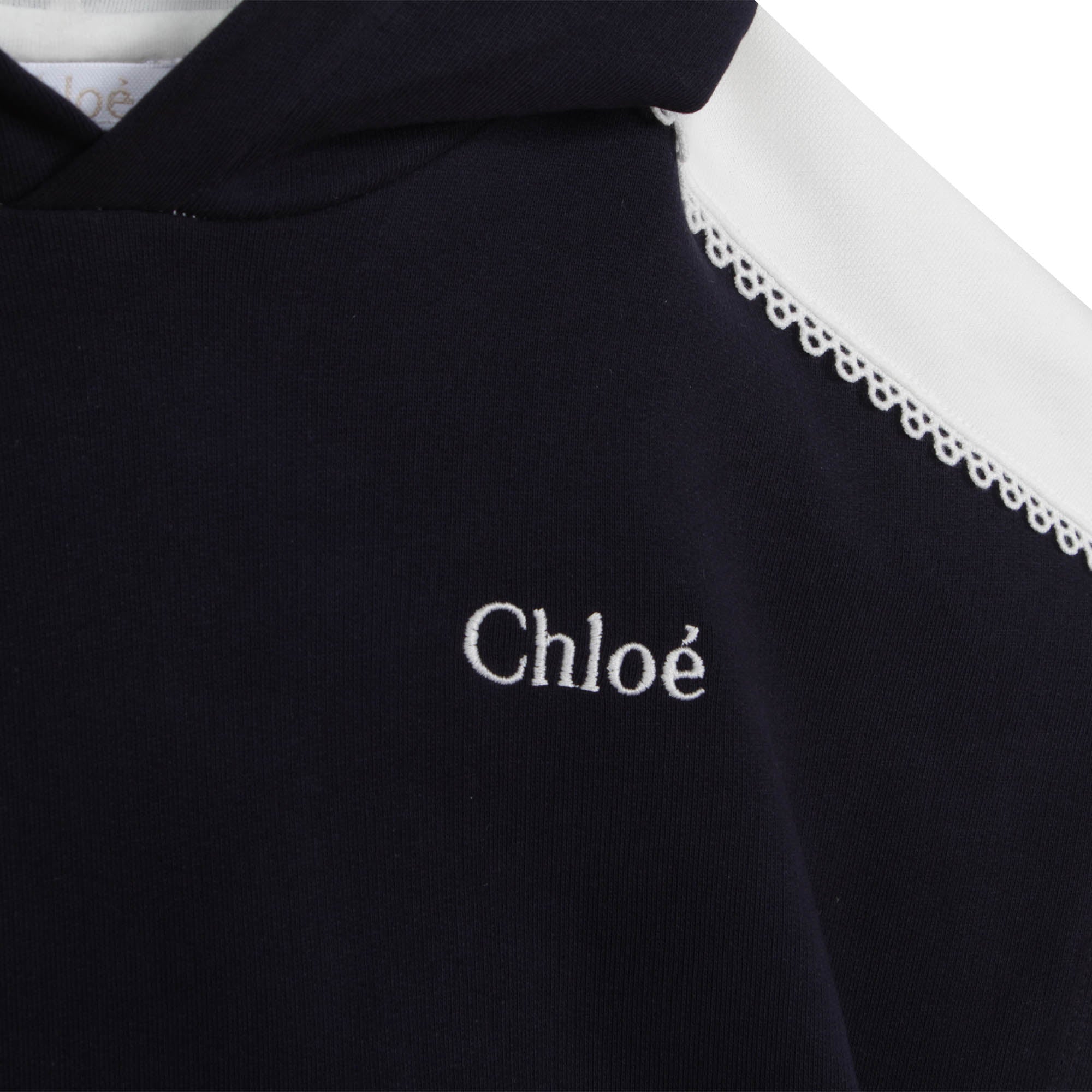 Robe à capuche et manches courtes - Bleu Amiral