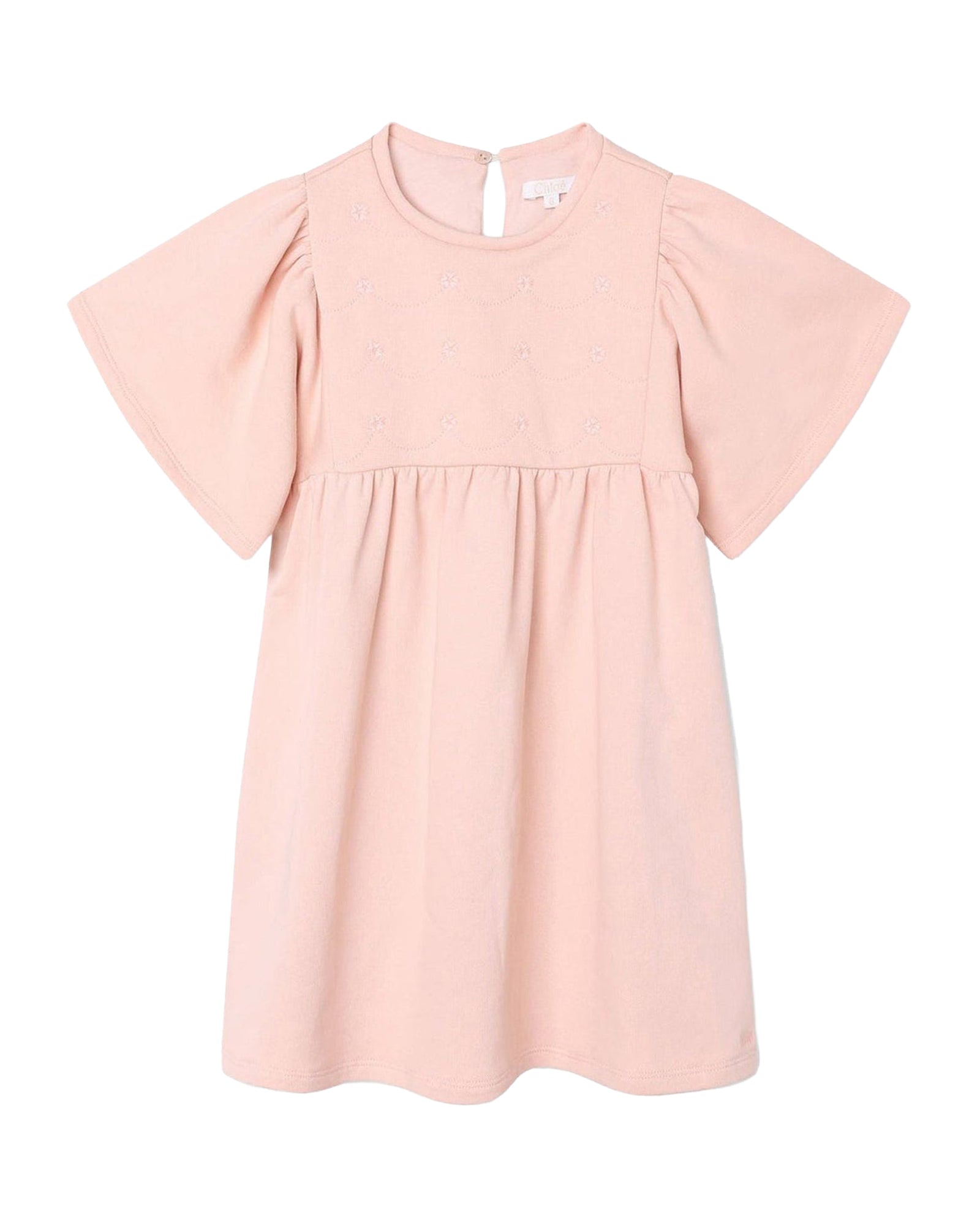 Robe à manches évasées en coton - Bois de Rose