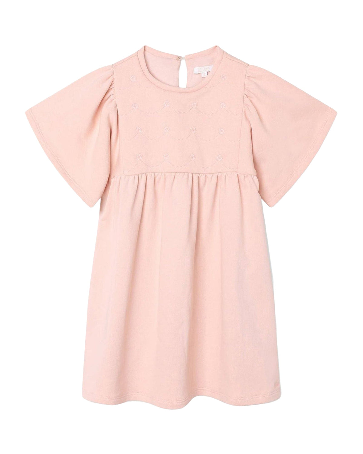 Robe avec broderie en coton - Bois de Rose