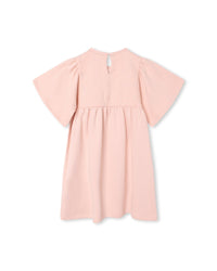 Robe avec broderie en coton - Bois de Rose