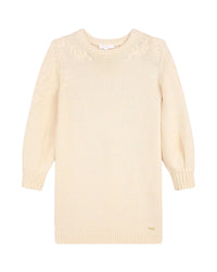 Robe en tricot en coton - Craie