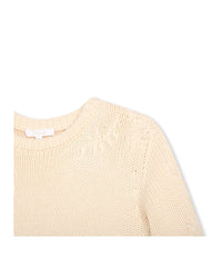 Robe en tricot en coton - Craie