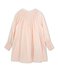 Robe de cérémonie en laine - Bois de rose