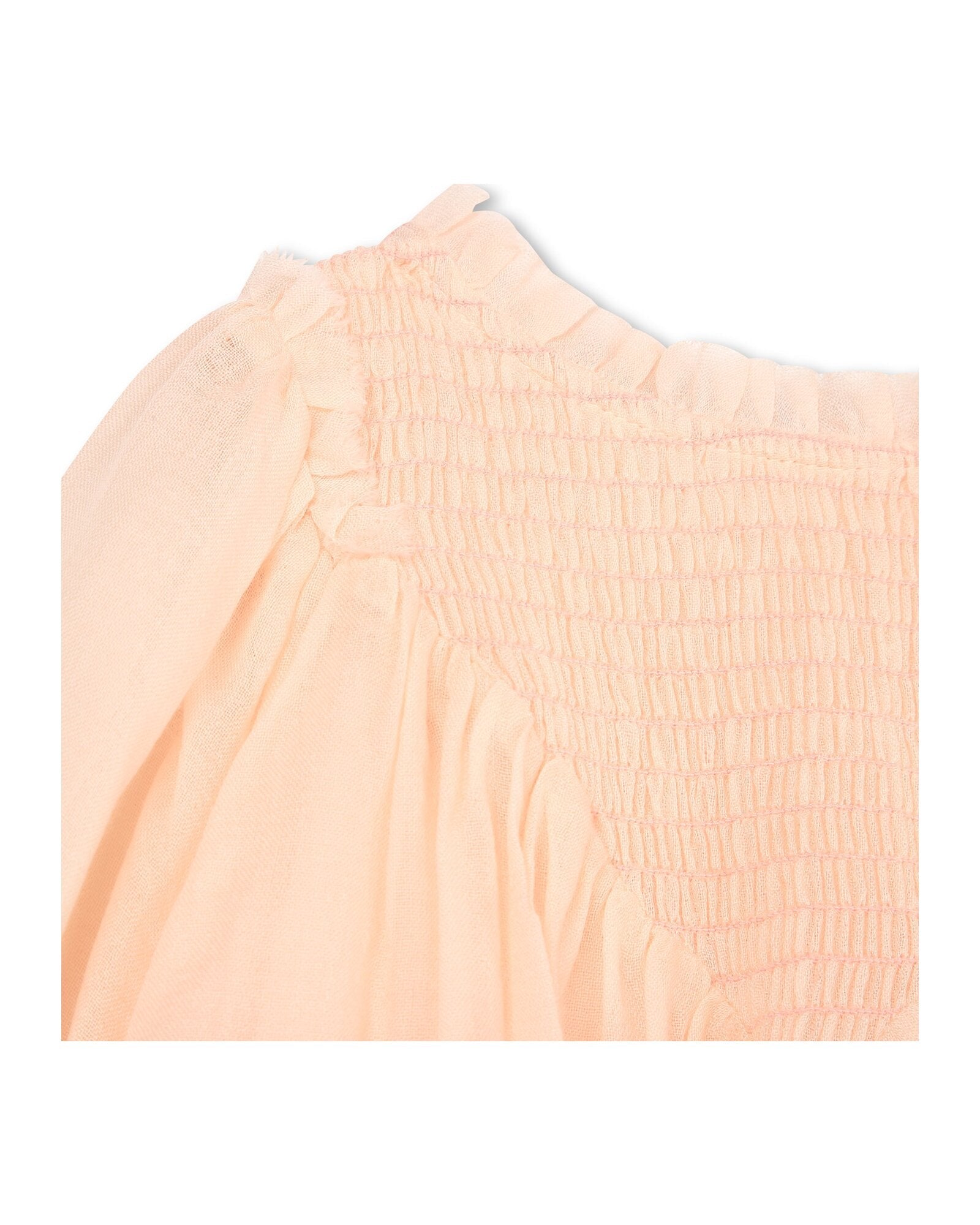 Robe de cérémonie en laine - Bois de rose