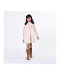 Robe de cérémonie en laine - Bois de rose