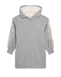Robe à capuche en coton - Gris Chiné