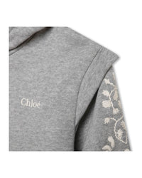 Robe à capuche en coton - Gris Chiné
