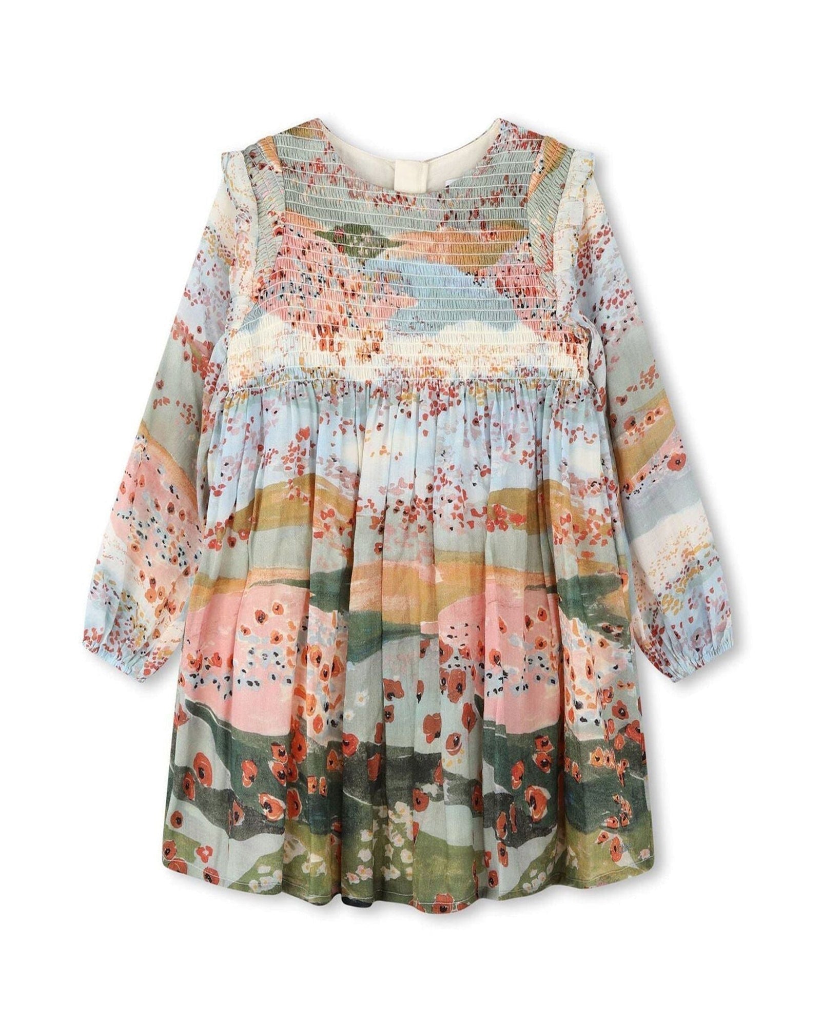 Robe de cérémonie en laine - Multicolor