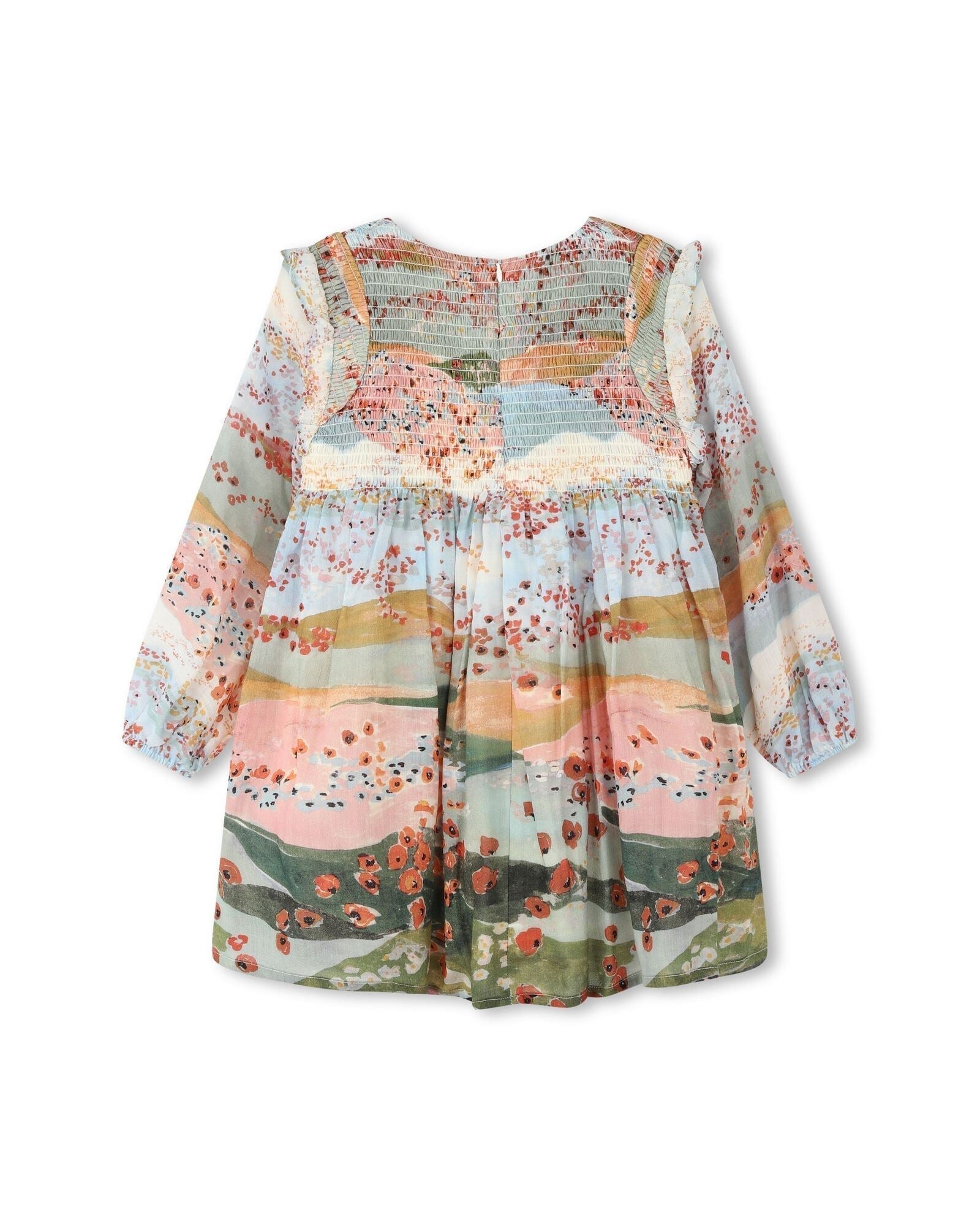 Robe de cérémonie en laine - Multicolor
