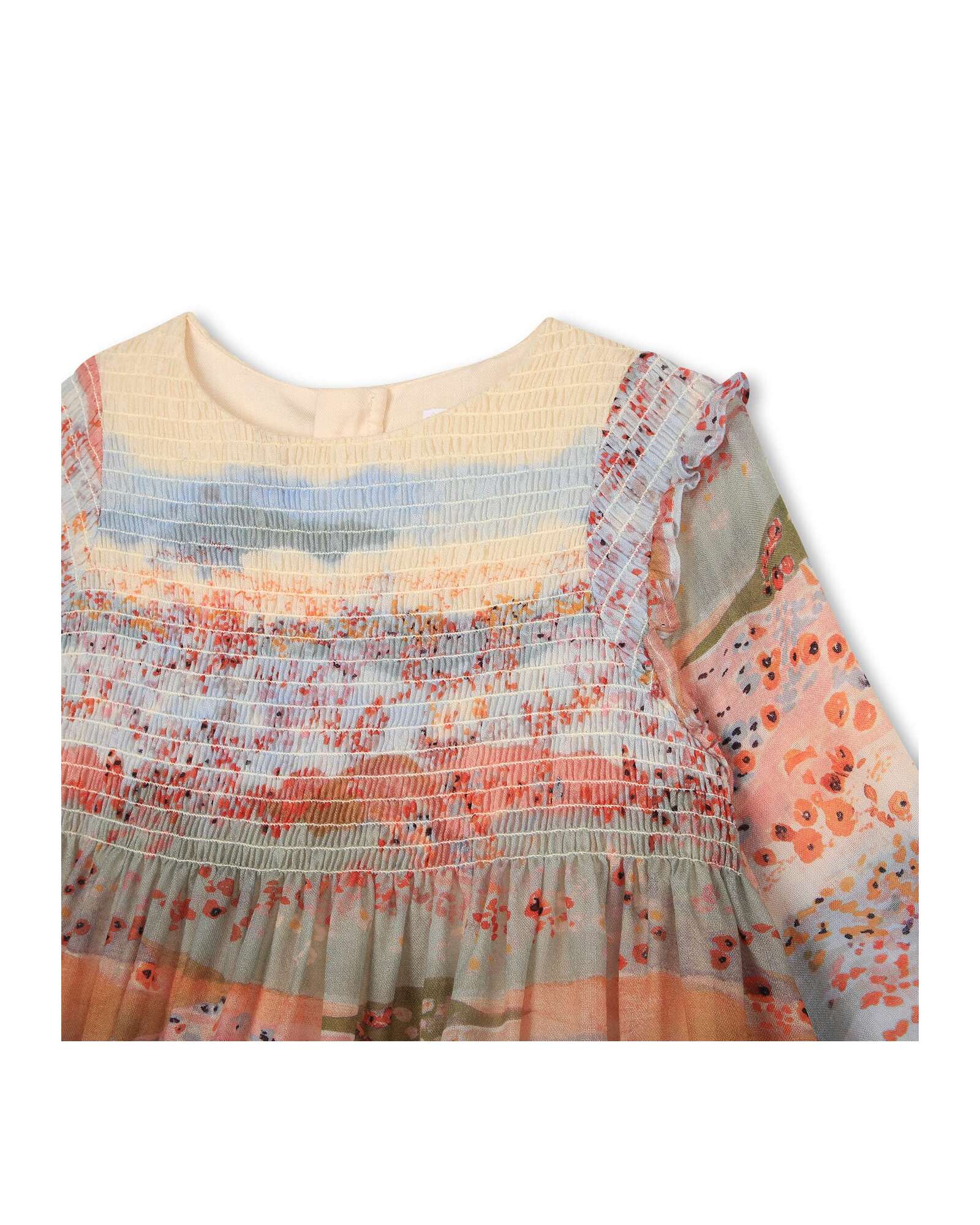 Robe de cérémonie en laine - Multicolor