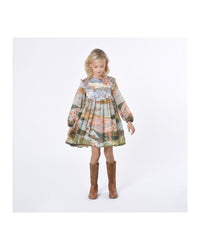 Robe de cérémonie en laine - Multicolor