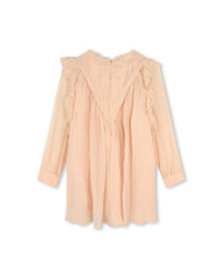 Robe de cérémonie en soie - Bois de rose
